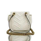 Gucci Calfskin Matelasse Mini GG Marmont Square Shoulder Bag
