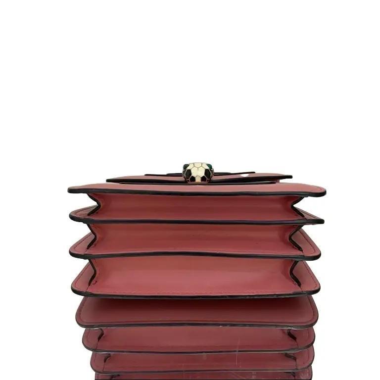 Bvlgari Serpenti crossbody bag Pink in Leather