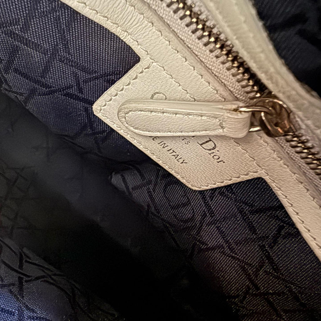 DIOR Lady Dior Medium Cannage Lambskin Grey