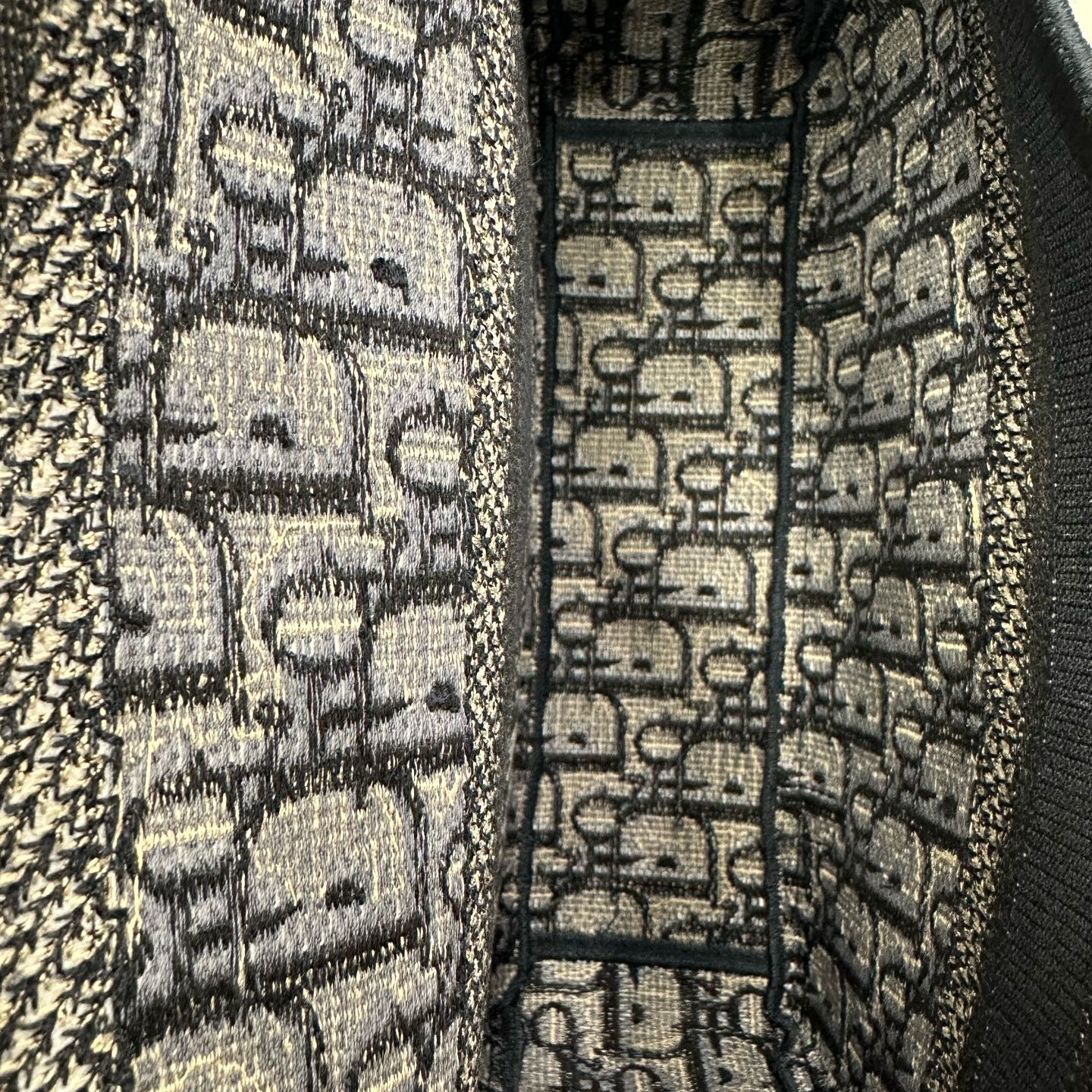 Dior Small DiorCamp Bag in Blue Dior Oblique Embroidery with Logo Strap