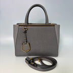 Fendi Petite 2Jours Tote in Grey Elite Calfskin