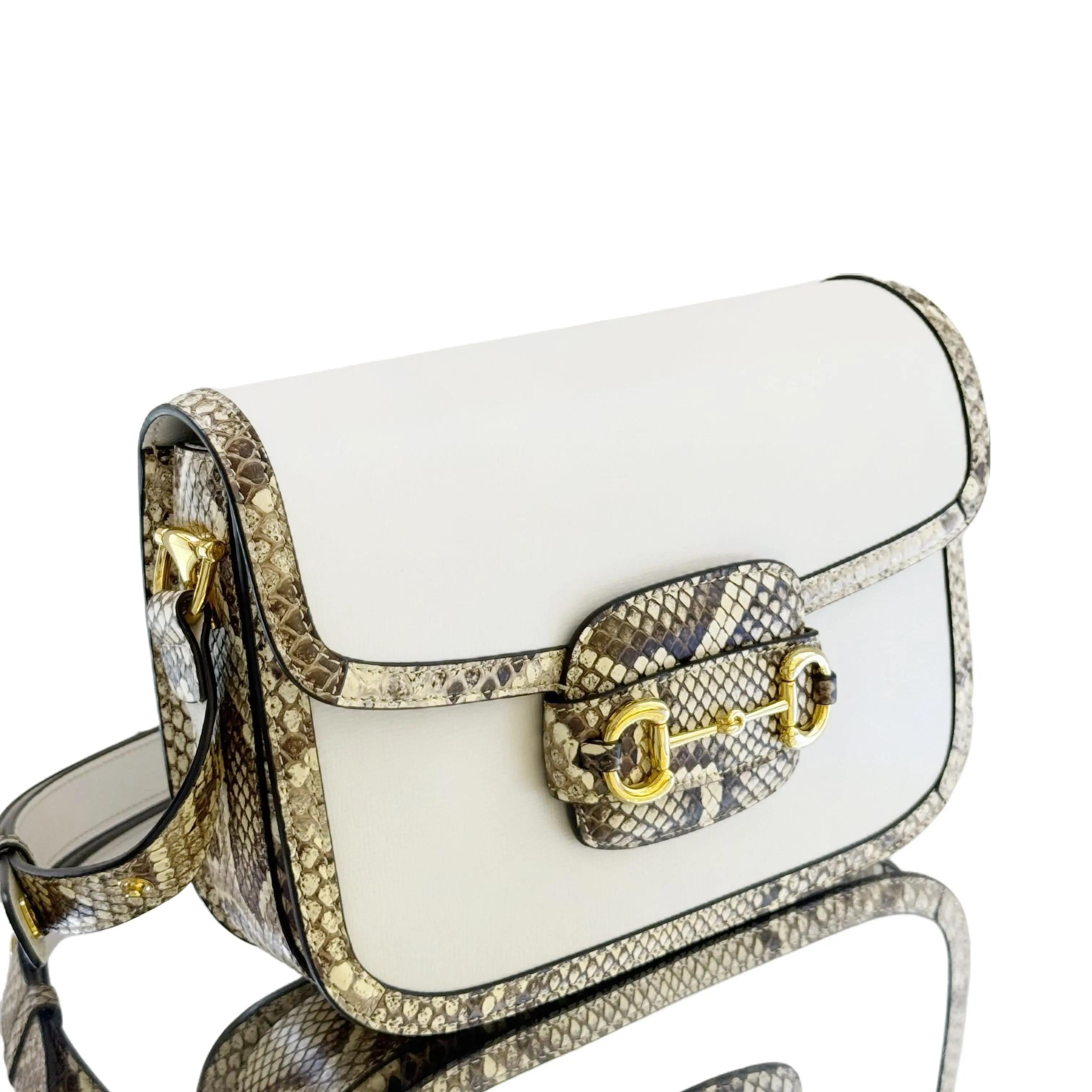 Gucci Horsebit 1955 exotic leathers Shoulderbag