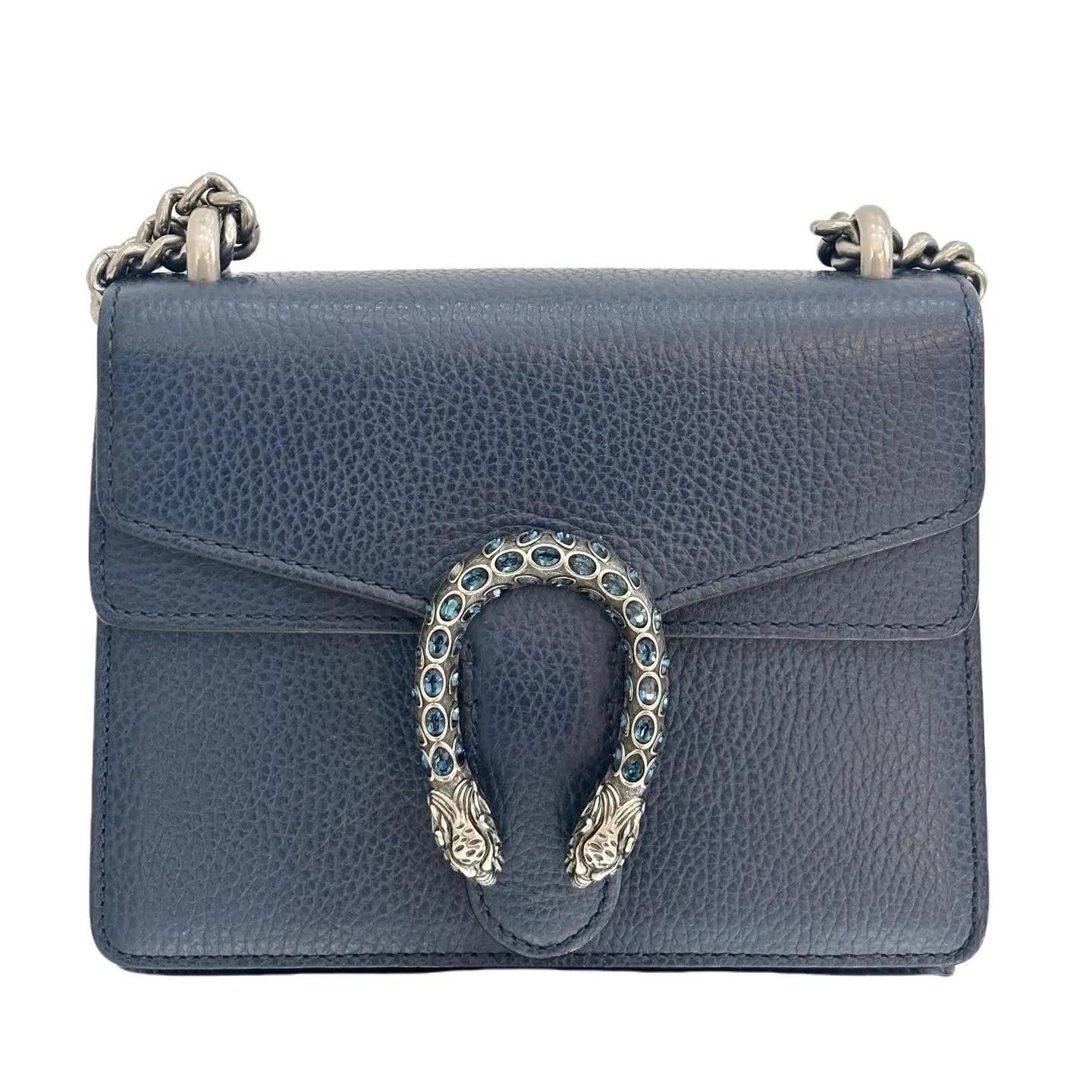 Gucci Dionysus handbag Blue in Leather