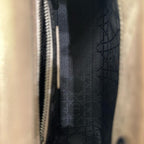 Dior Christian Metallic Lambskin Cannage Mini Lady Dior Gold