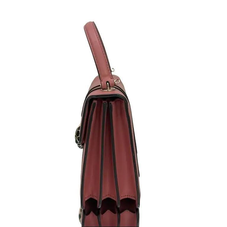 Bvlgari Serpenti crossbody bag Pink in Leather