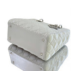 DIOR Lady Dior Medium Cannage Lambskin Grey