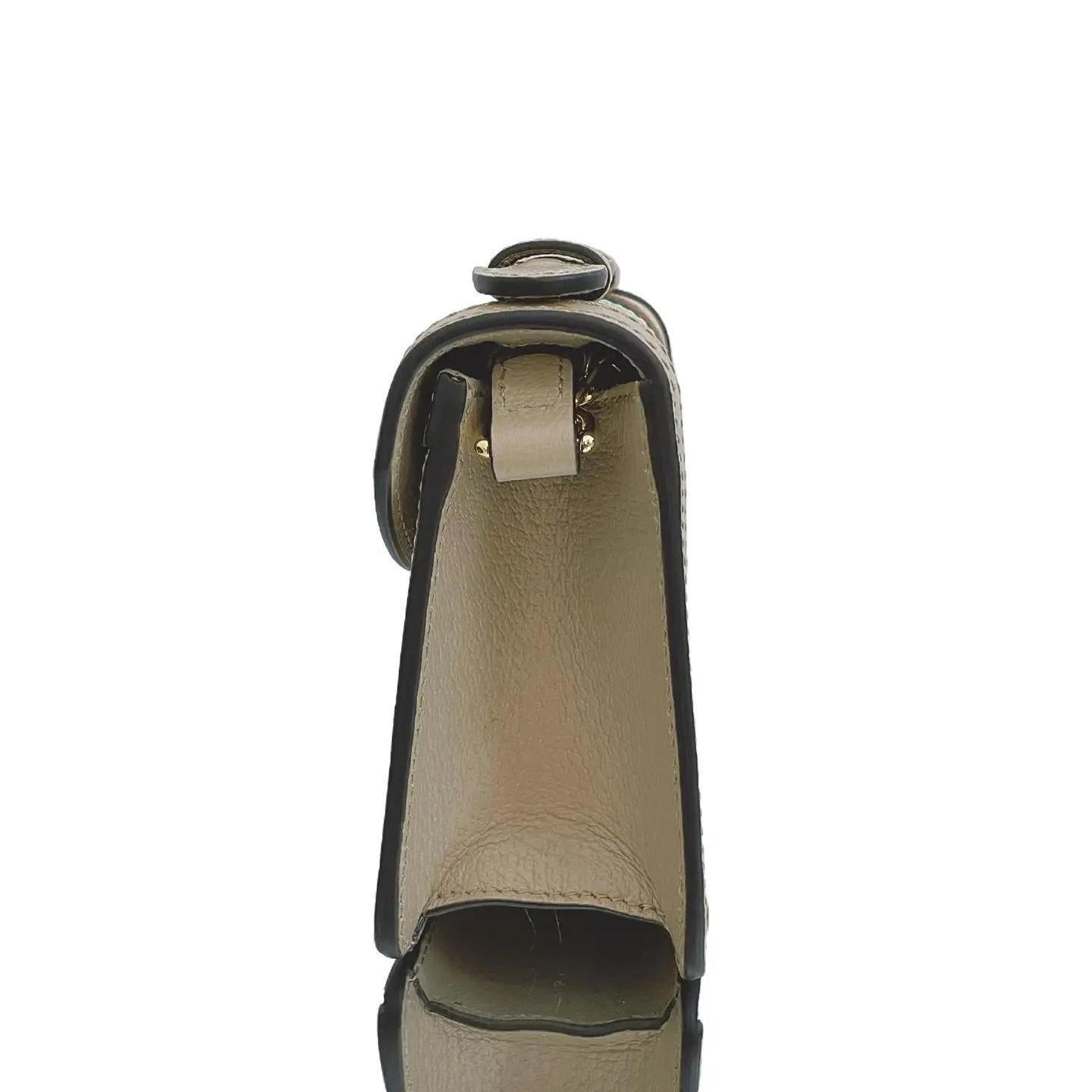 GUCCI Supreme GG Ophidia Mini Shoulder Bag Beige/White