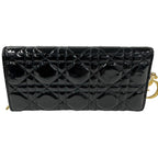 Dior Black Cannage Chain Wallet