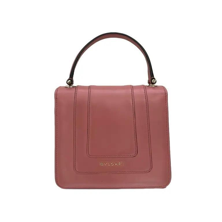 Bvlgari Serpenti crossbody bag Pink in Leather