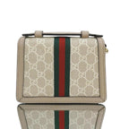 GUCCI Supreme GG Ophidia Mini Shoulder Bag Beige/White