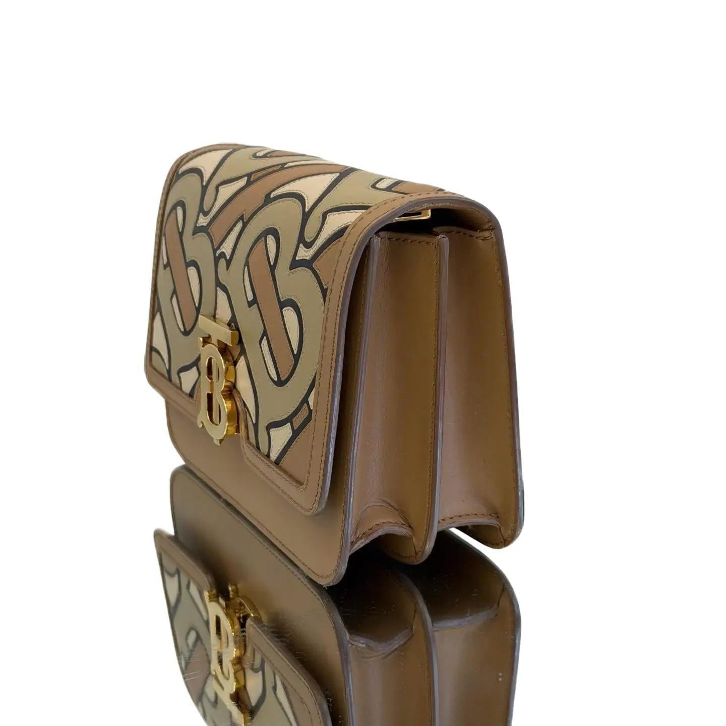 Burberry TB Flap Bag Monogram Intarsia Small