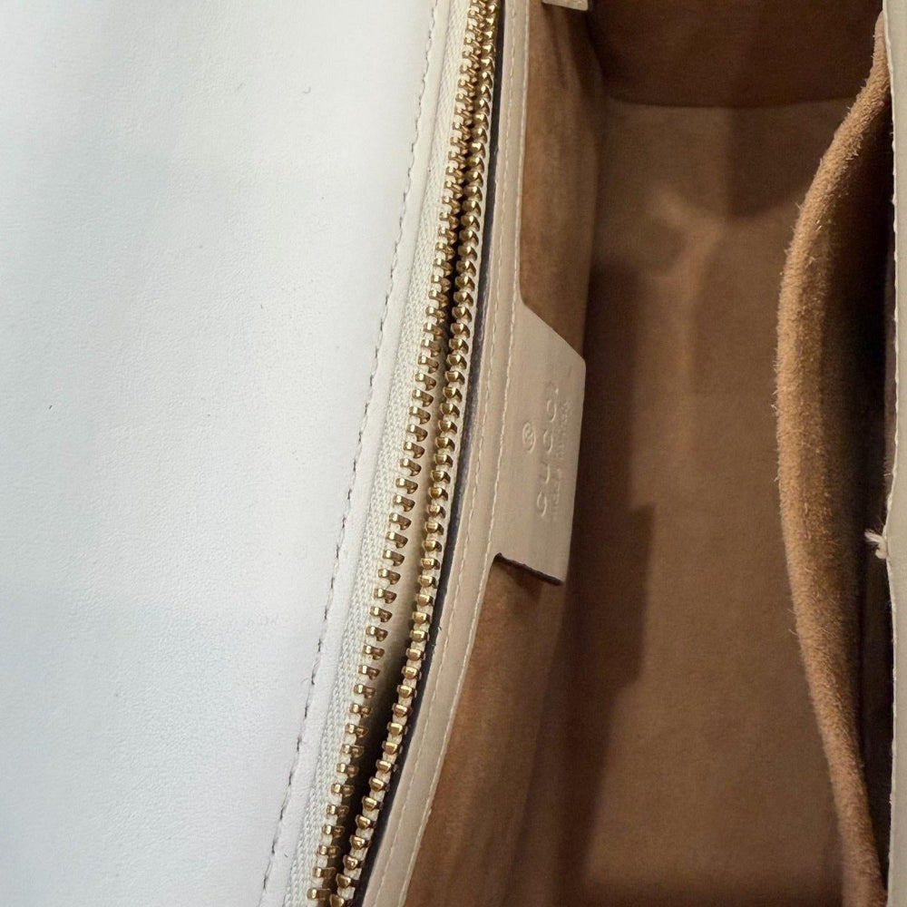 Gucci Sylvie Web Sylvie Small Neutrals Shoulder Bags