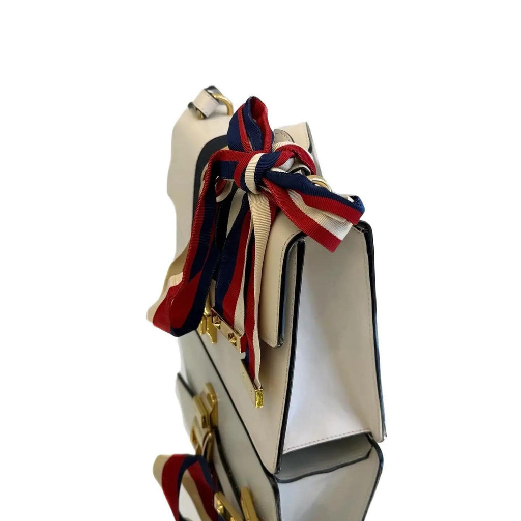 Gucci Sylvie Web Sylvie Small Neutrals Shoulder Bags