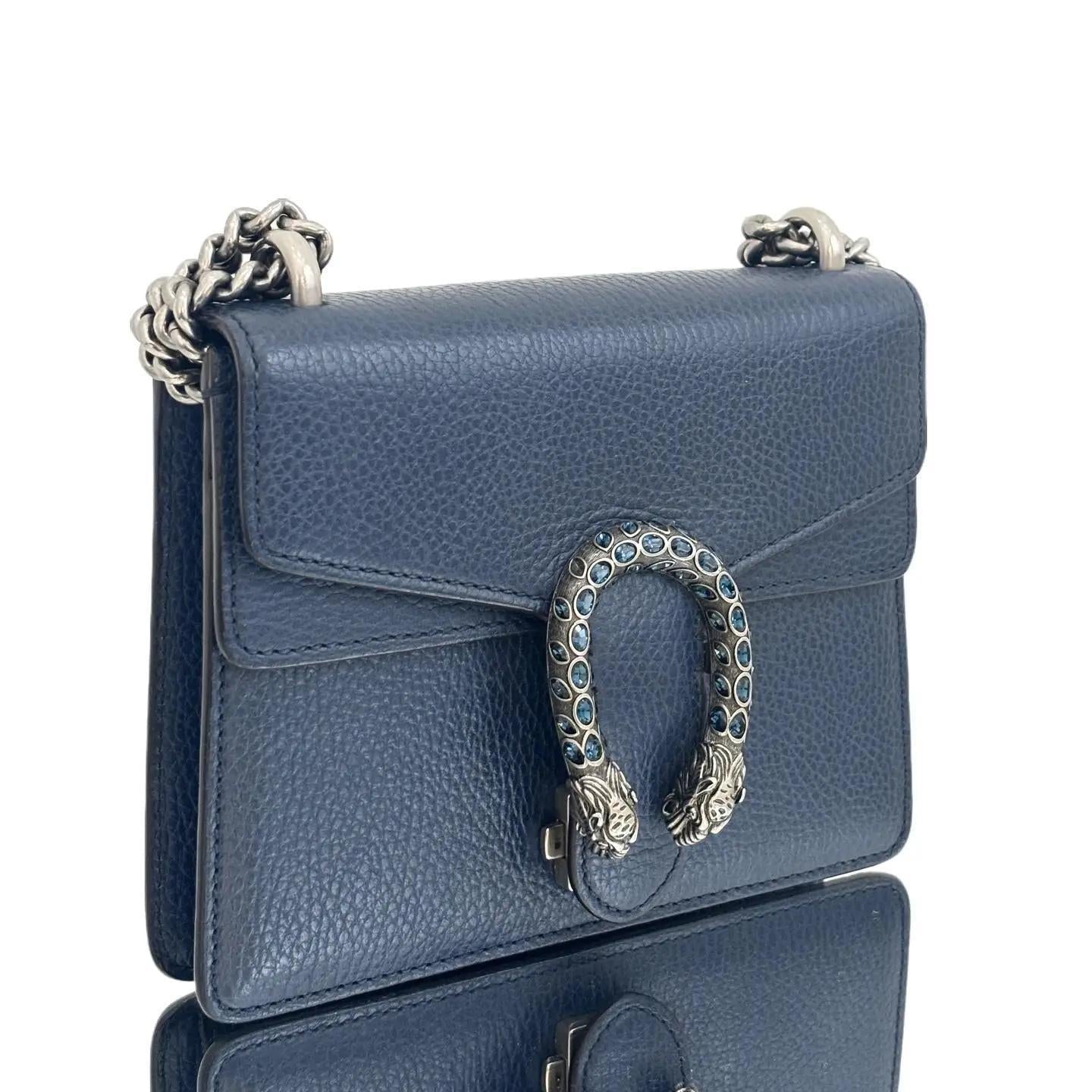 Gucci Dionysus handbag Blue in Leather