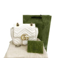 Gucci Calfskin Matelasse Mini GG Marmont Square Shoulder Bag